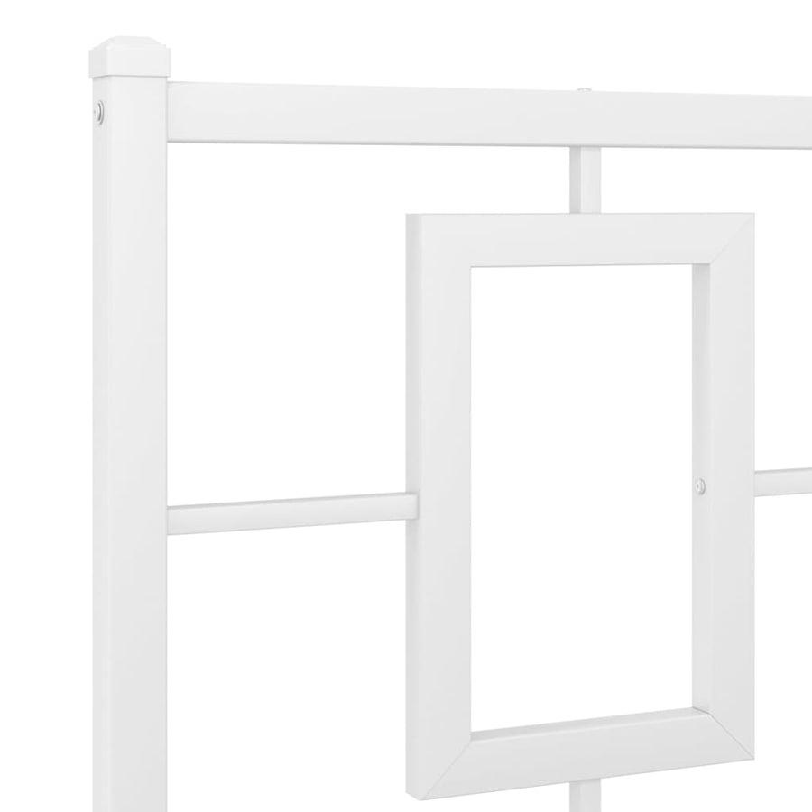 Hoofdbord Metaal Wit 200 cm