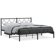 Bedframe metaal zwart 183x213 cm