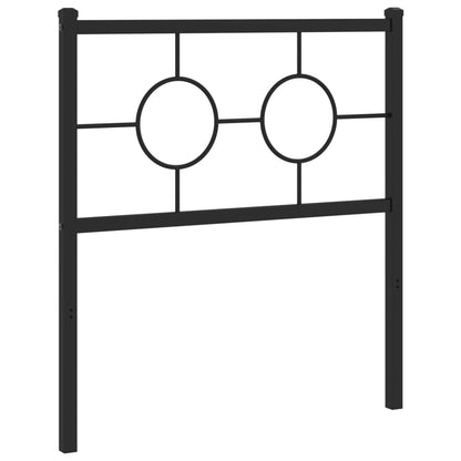 Hoofdbord Metaal Zwart 75 cm