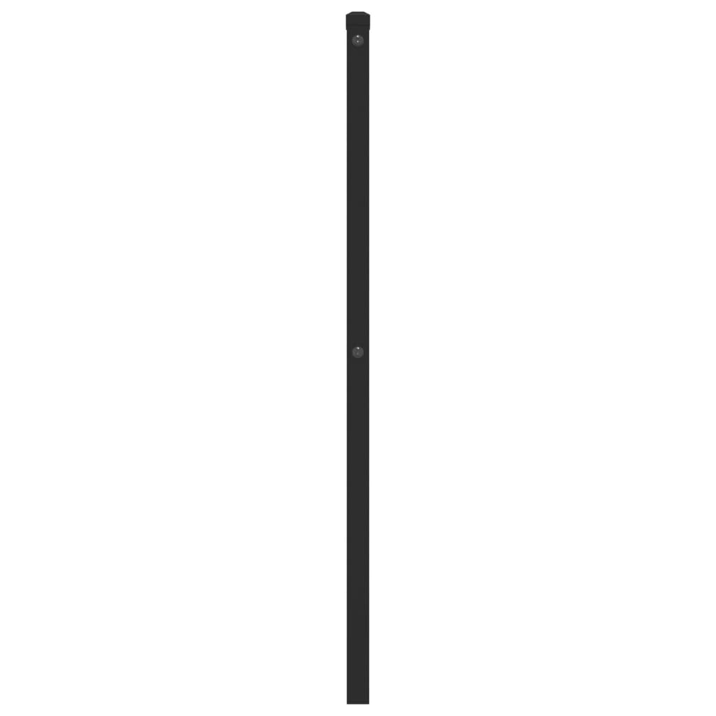 Hoofdbord Metaal Zwart 80 cm
