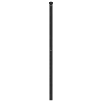 Hoofdbord Metaal Zwart 80 cm