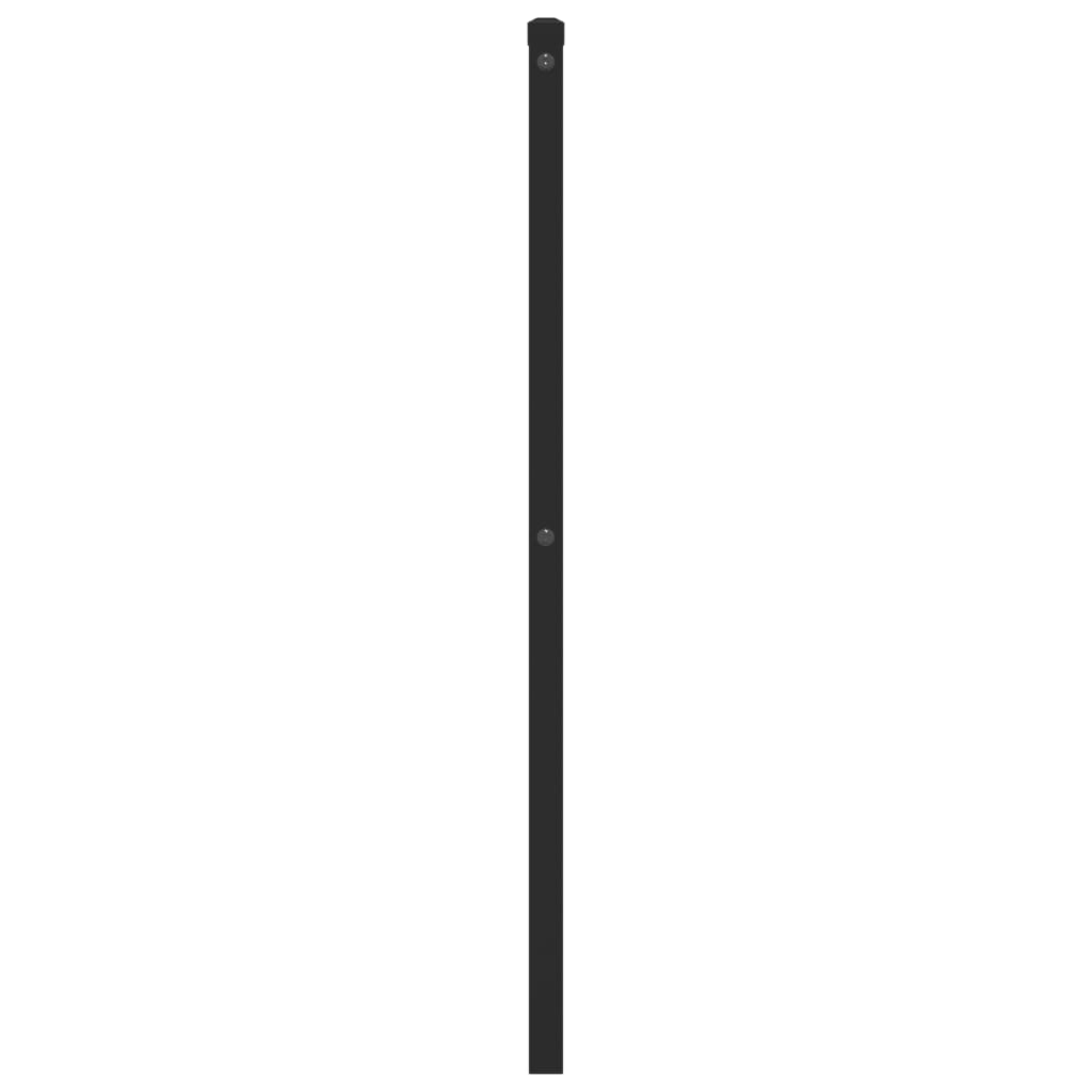 Hoofdbord Metaal Zwart 90 cm