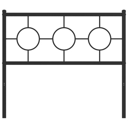 Hoofdbord Metaal Zwart 100 cm
