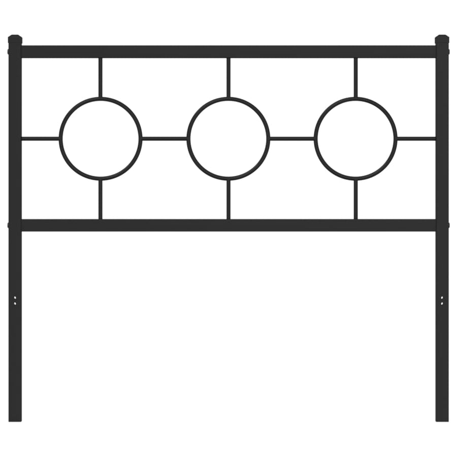 Hoofdbord Metaal Zwart 100 cm