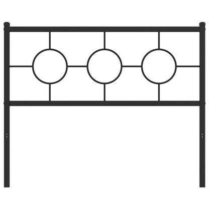 Hoofdbord 107 cm metaal zwart