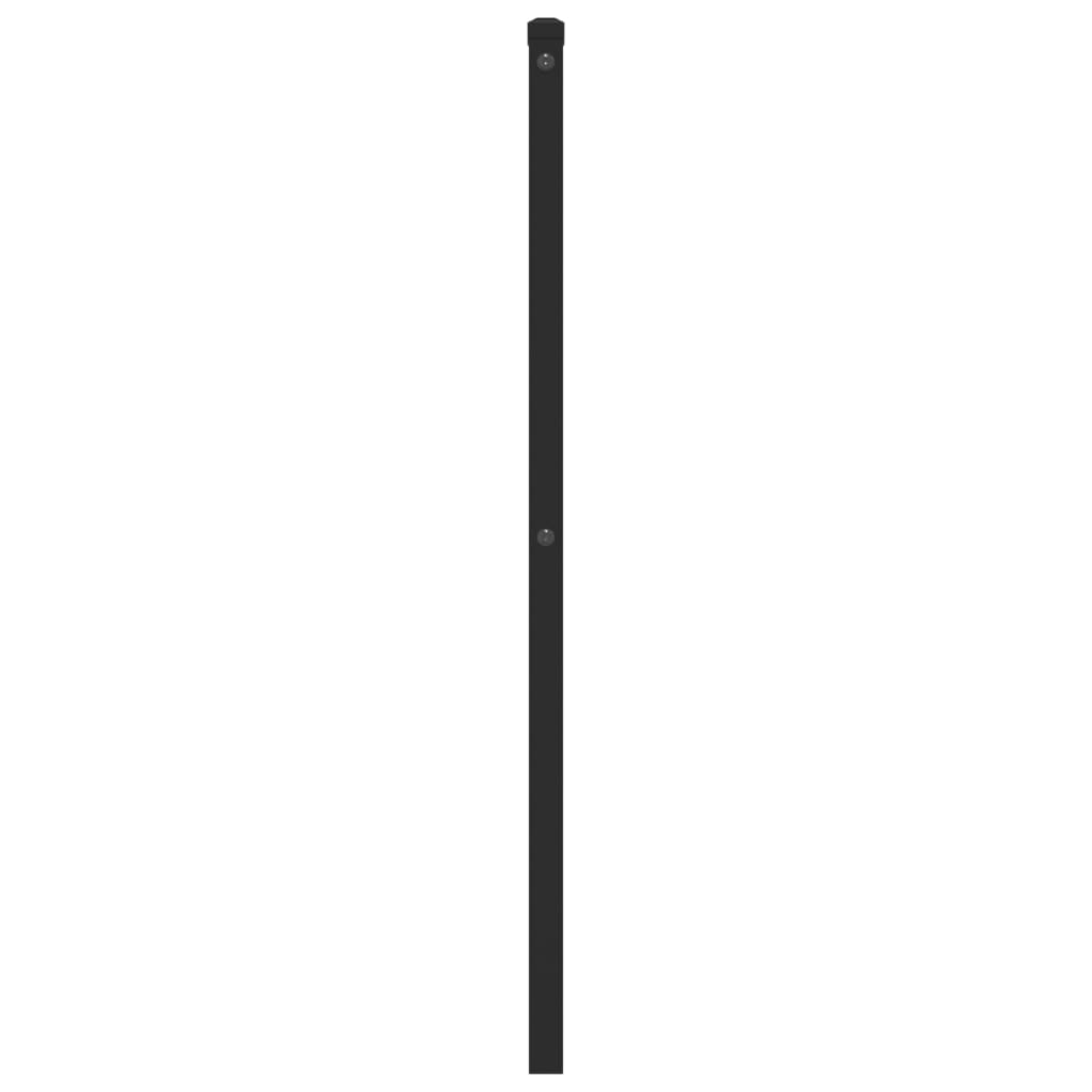 Hoofdbord 107 cm metaal zwart