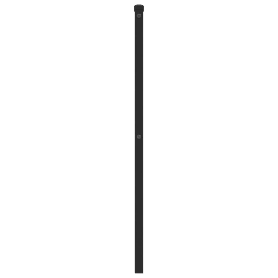 Hoofdbord 107 cm metaal zwart