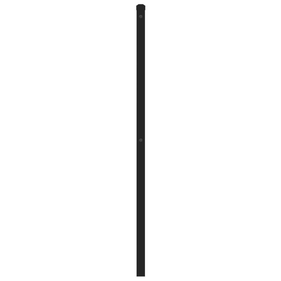 Hoofdbord 150 cm metaal zwart