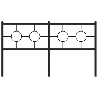 Hoofdbord 160 cm metaal zwart
