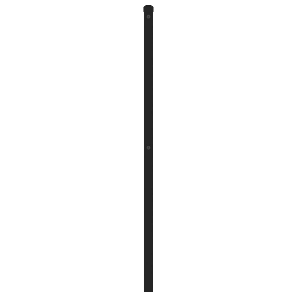Hoofdbord 180 cm metaal zwart
