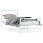 Bedframe metaal wit 90x190 cm