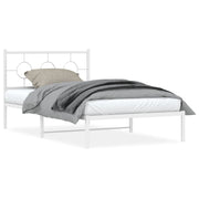 Bedframe metaal wit 107x203 cm