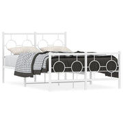 Bedframe metaal wit 120x200 cm