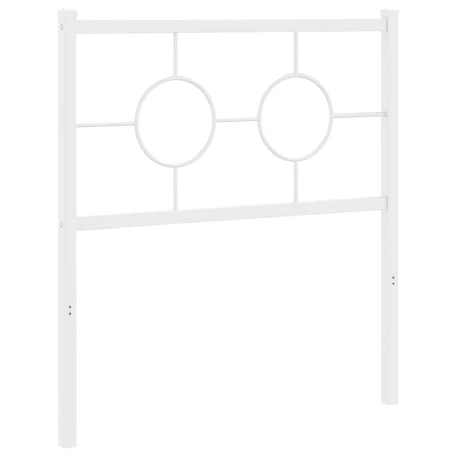 Hoofdbord Metaal Wit 75 cm