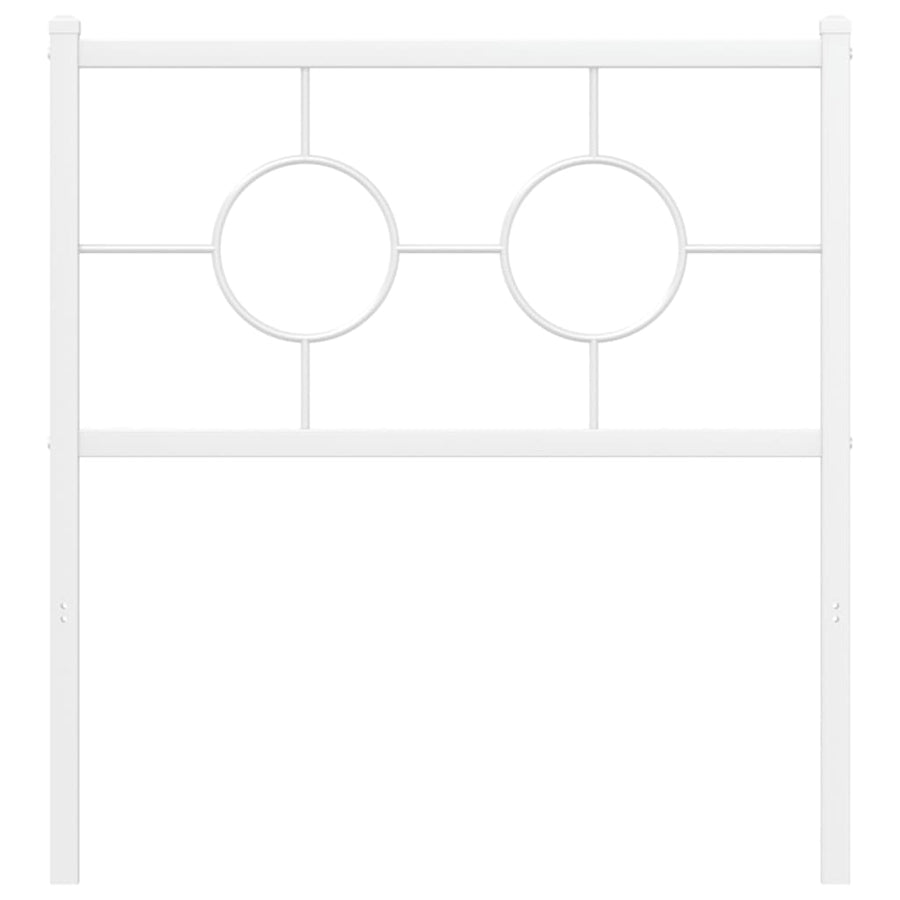 Hoofdbord Metaal Wit 75 cm