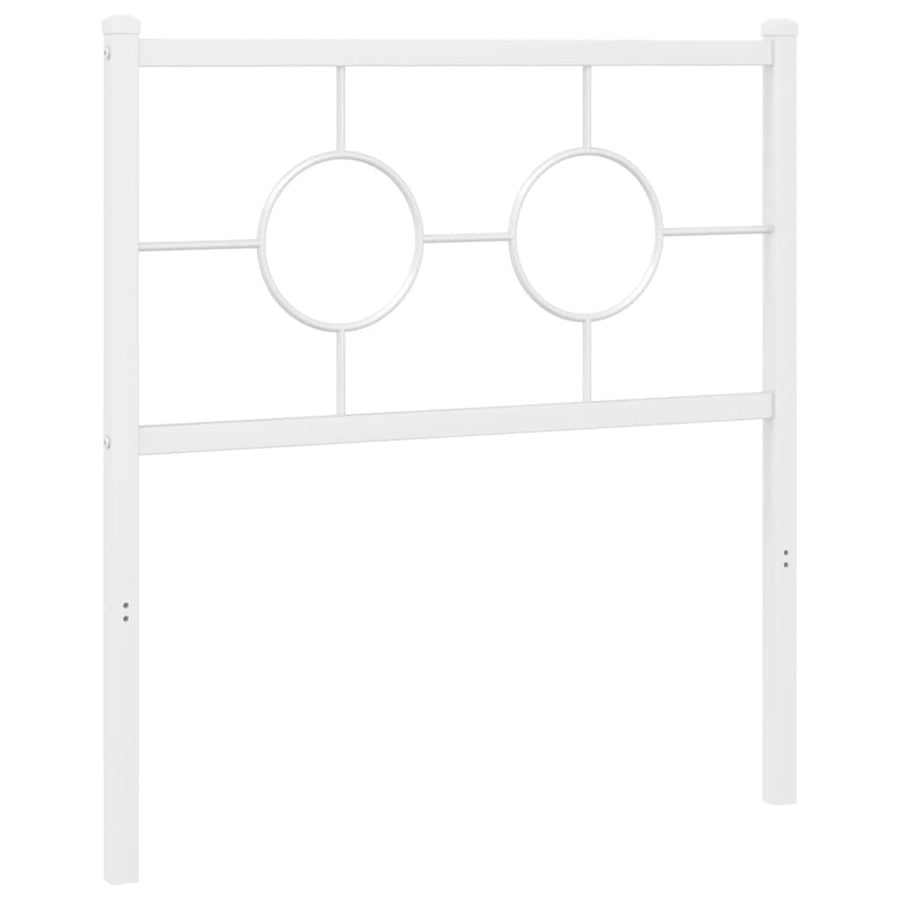 Hoofdbord Metaal Wit 75 cm