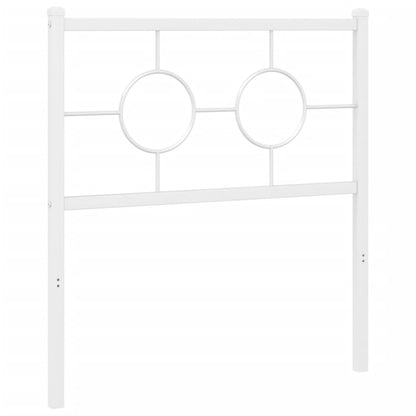 Hoofdbord Metaal Wit 80 cm