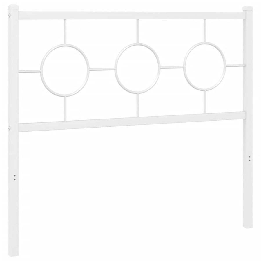 Hoofdbord Metaal Wit 100 cm