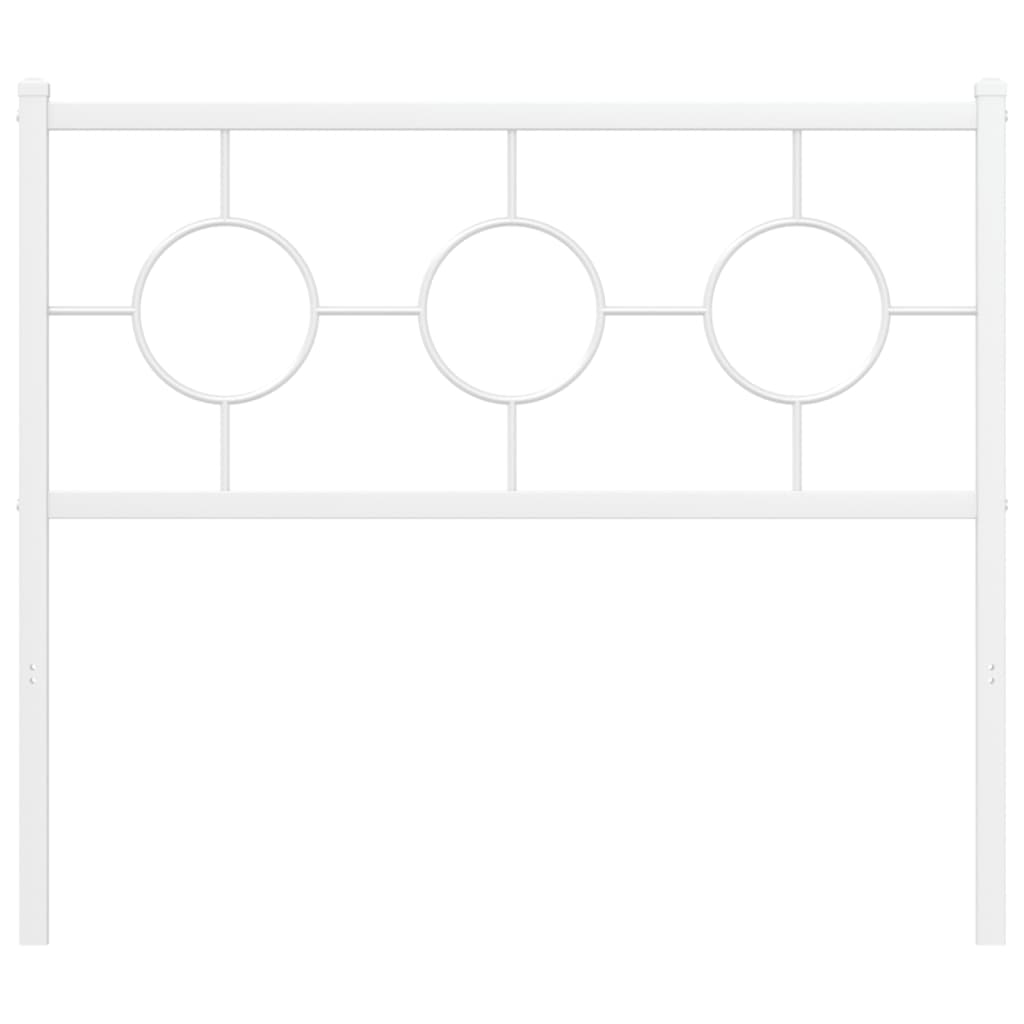 Hoofdbord Metaal Wit 100 cm