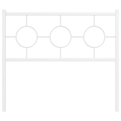 Hoofdbord Metaal Wit 100 cm