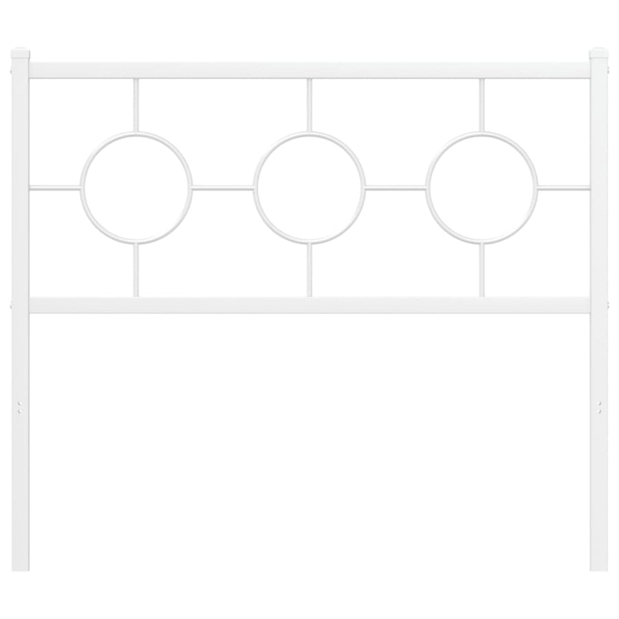 Hoofdbord Metaal Wit 100 cm