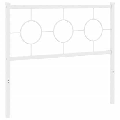 Hoofdbord Metaal Wit 100 cm