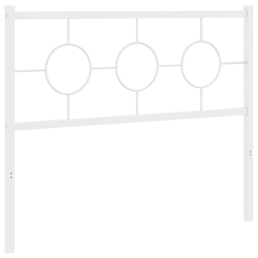Hoofdbord 107 cm metaal wit