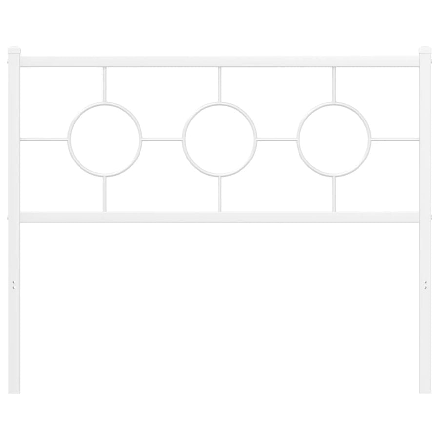Hoofdbord 107 cm metaal wit
