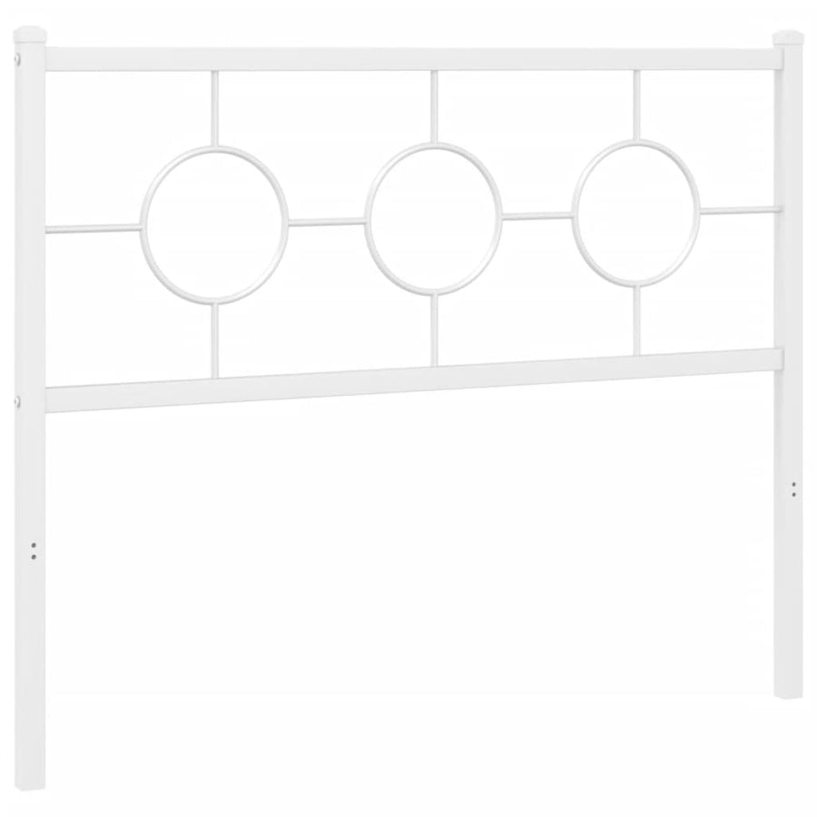 Hoofdbord 107 cm metaal wit