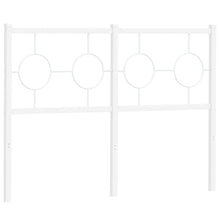 Hoofdbord 120 cm metaal wit