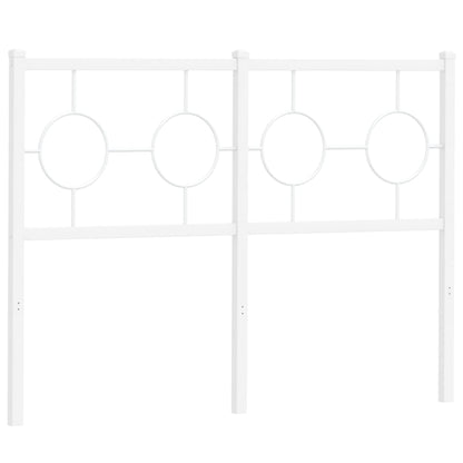 Hoofdbord 120 cm metaal wit