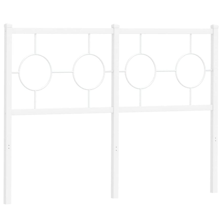 Hoofdbord 120 cm metaal wit