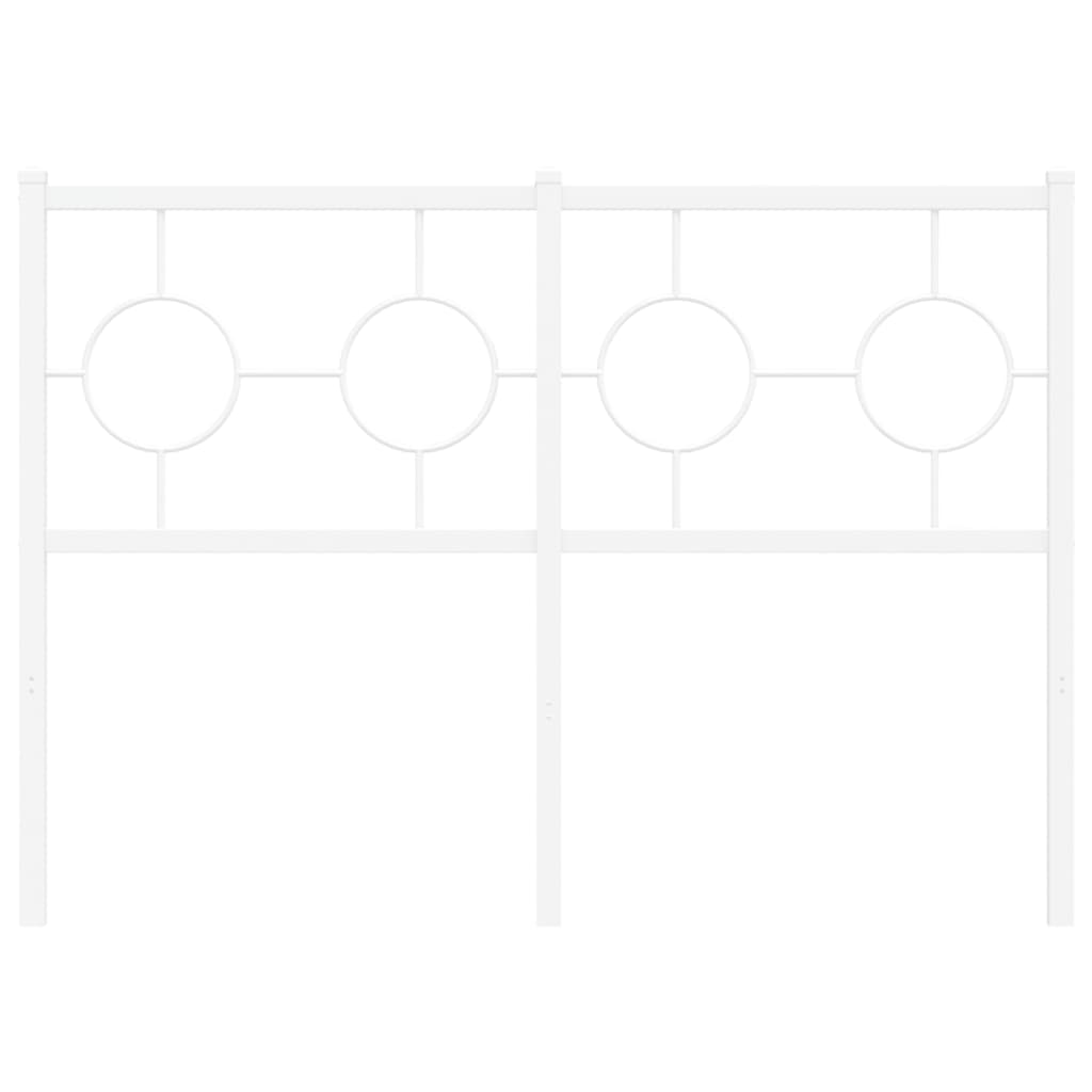Hoofdbord 120 cm metaal wit