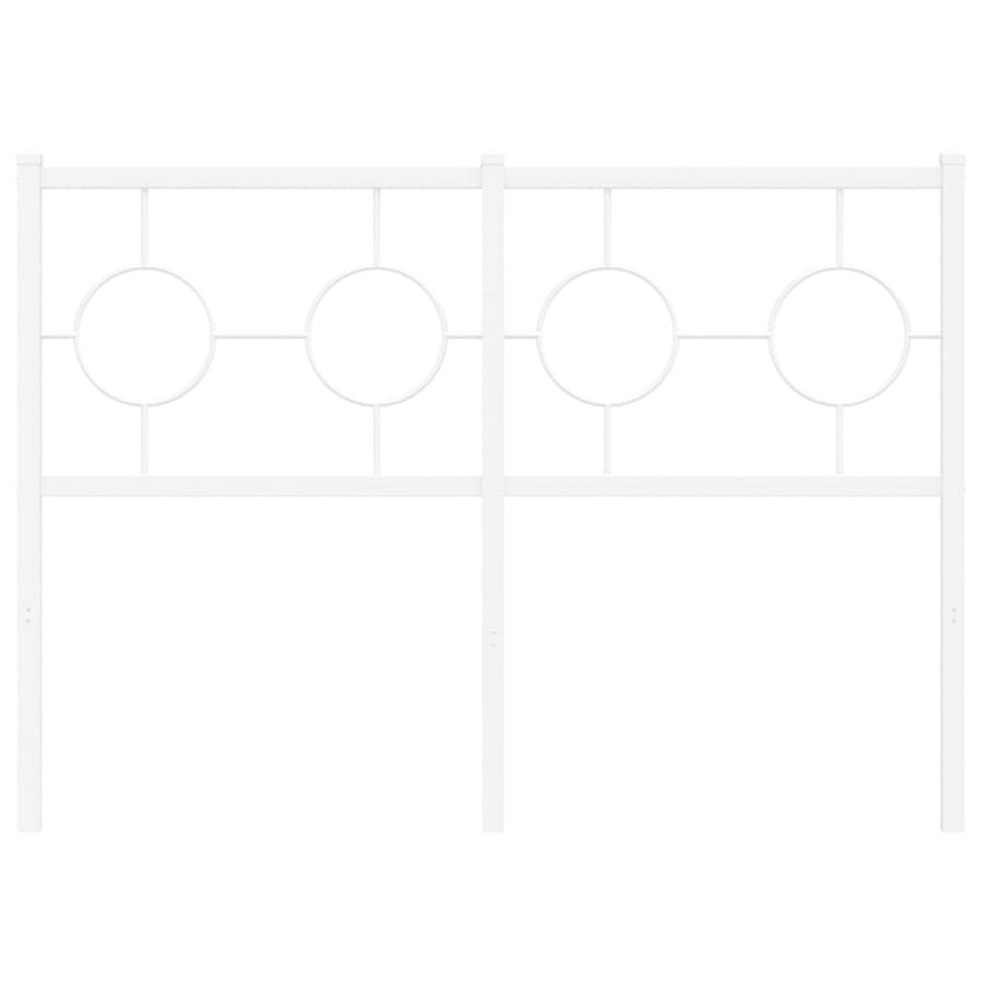 Hoofdbord 120 cm metaal wit