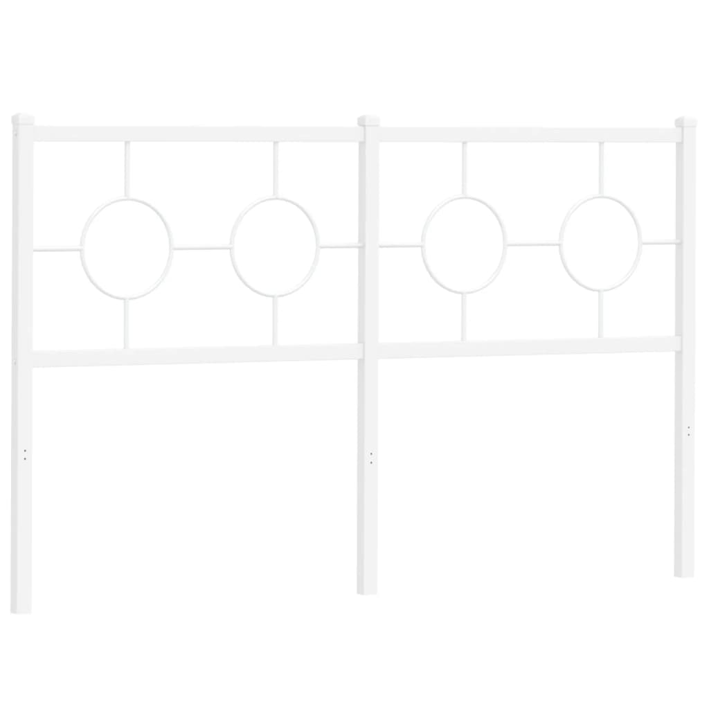 Hoofdbord 140 cm metaal wit