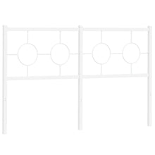 Hoofdbord 140 cm metaal wit
