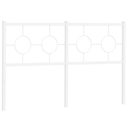 Hoofdbord 140 cm metaal wit