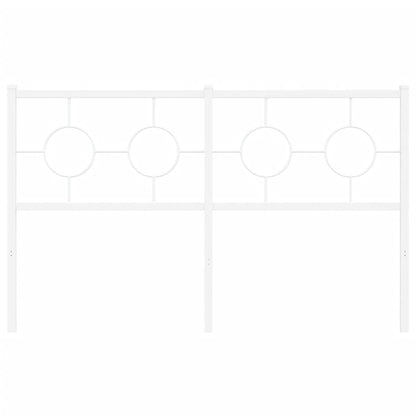 Hoofdbord 140 cm metaal wit