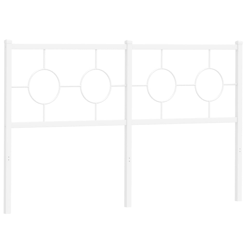 Hoofdbord 140 cm metaal wit