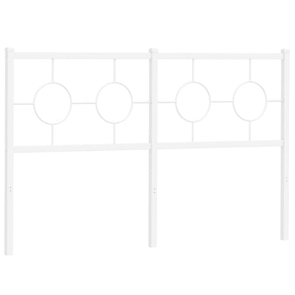Hoofdbord 140 cm metaal wit