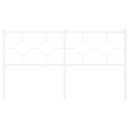 Hoofdbord 150 cm metaal wit