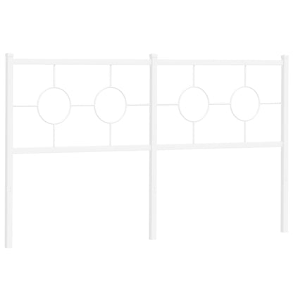 Hoofdbord 150 cm metaal wit