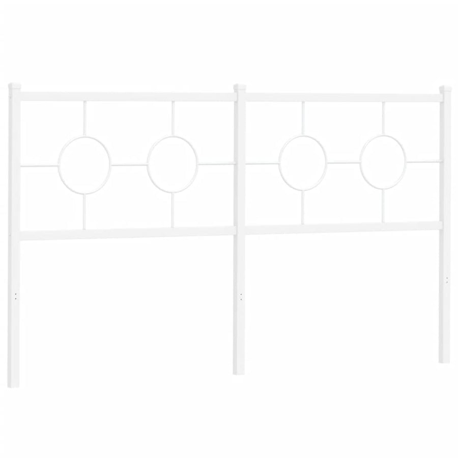 Hoofdbord 160 cm metaal wit