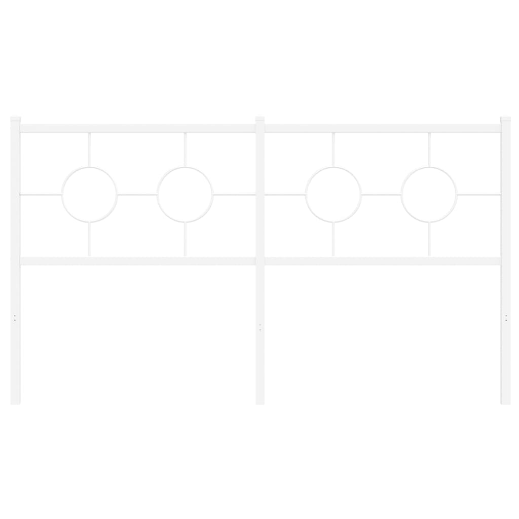 Hoofdbord 160 cm metaal wit