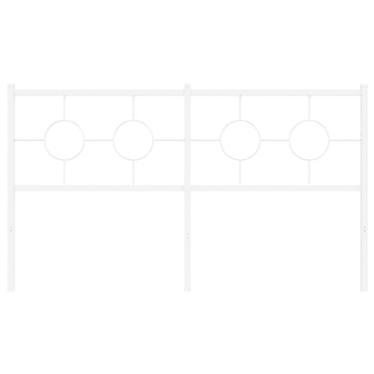 Hoofdbord 160 cm metaal wit