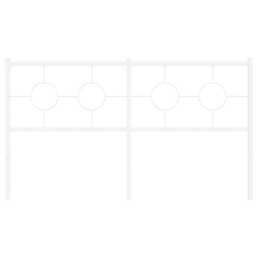 Hoofdbord 160 cm metaal wit