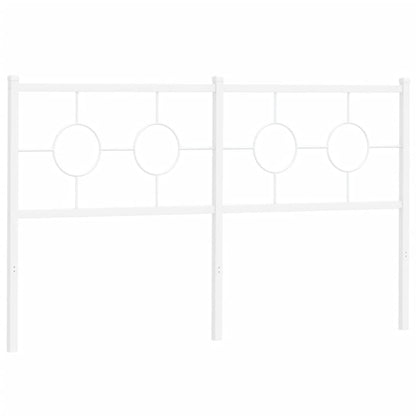 Hoofdbord 160 cm metaal wit