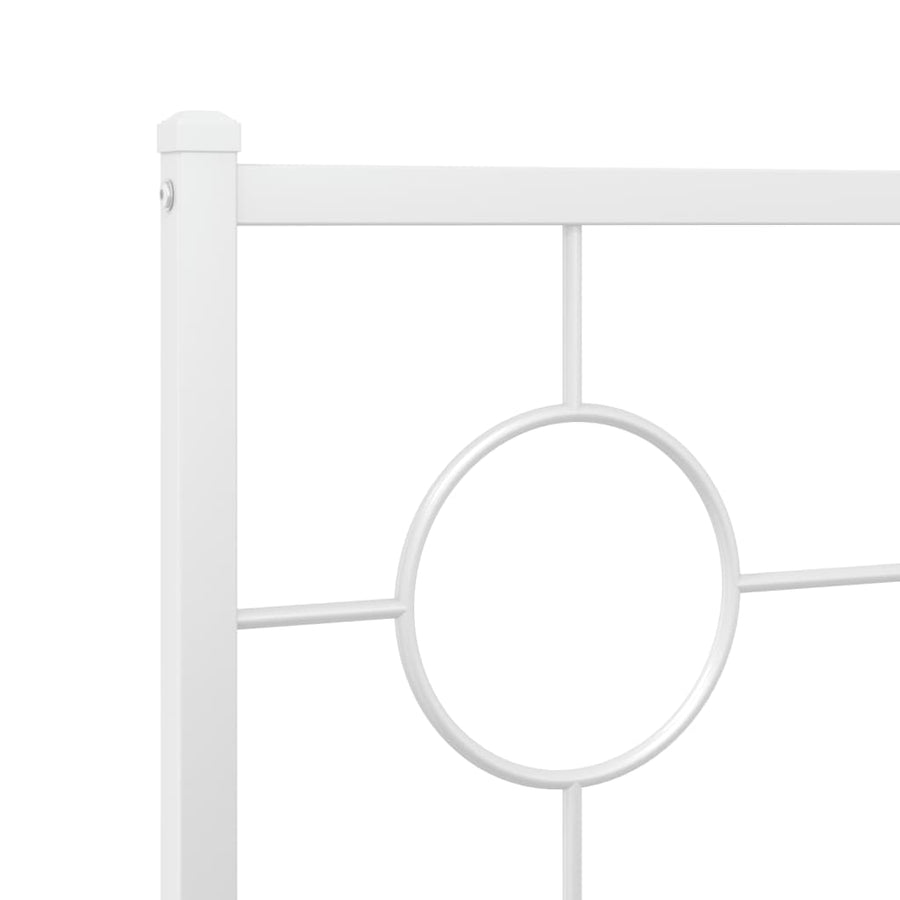 Hoofdbord 160 cm metaal wit