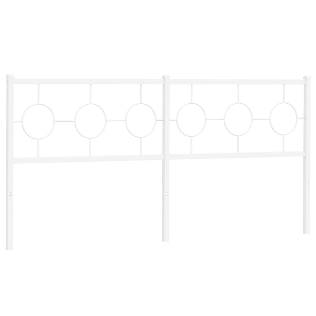Hoofdbord 180 cm metaal wit