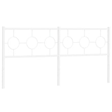 Hoofdbord 180 cm metaal wit